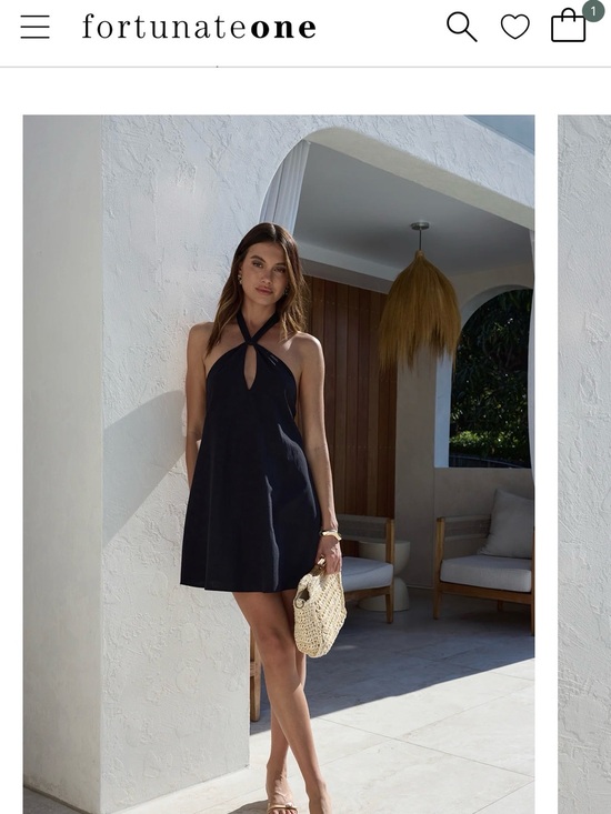 Fortunate One Dresses & Skirts - Fortunate One’s Black Halter Mini Dress